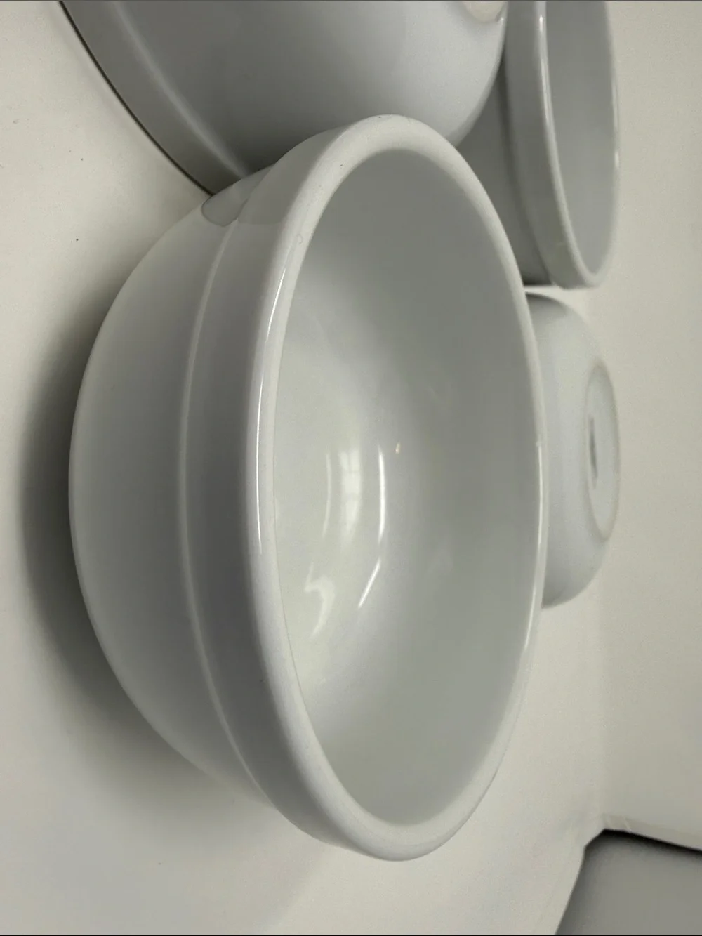 Williams Sonoma White Ceramic Prep Bowls, Set of 4